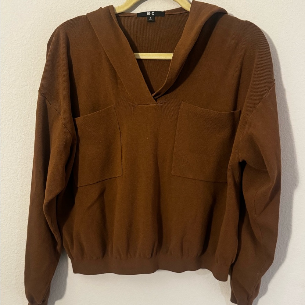 Uniqlo C Brown Hooded Sweater